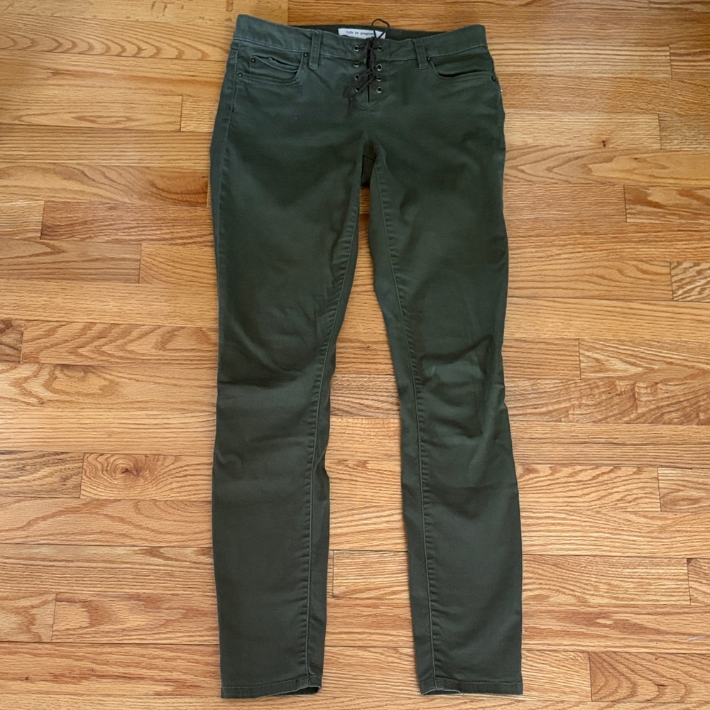 Life in Progress Lace-Up Pants/Jeans